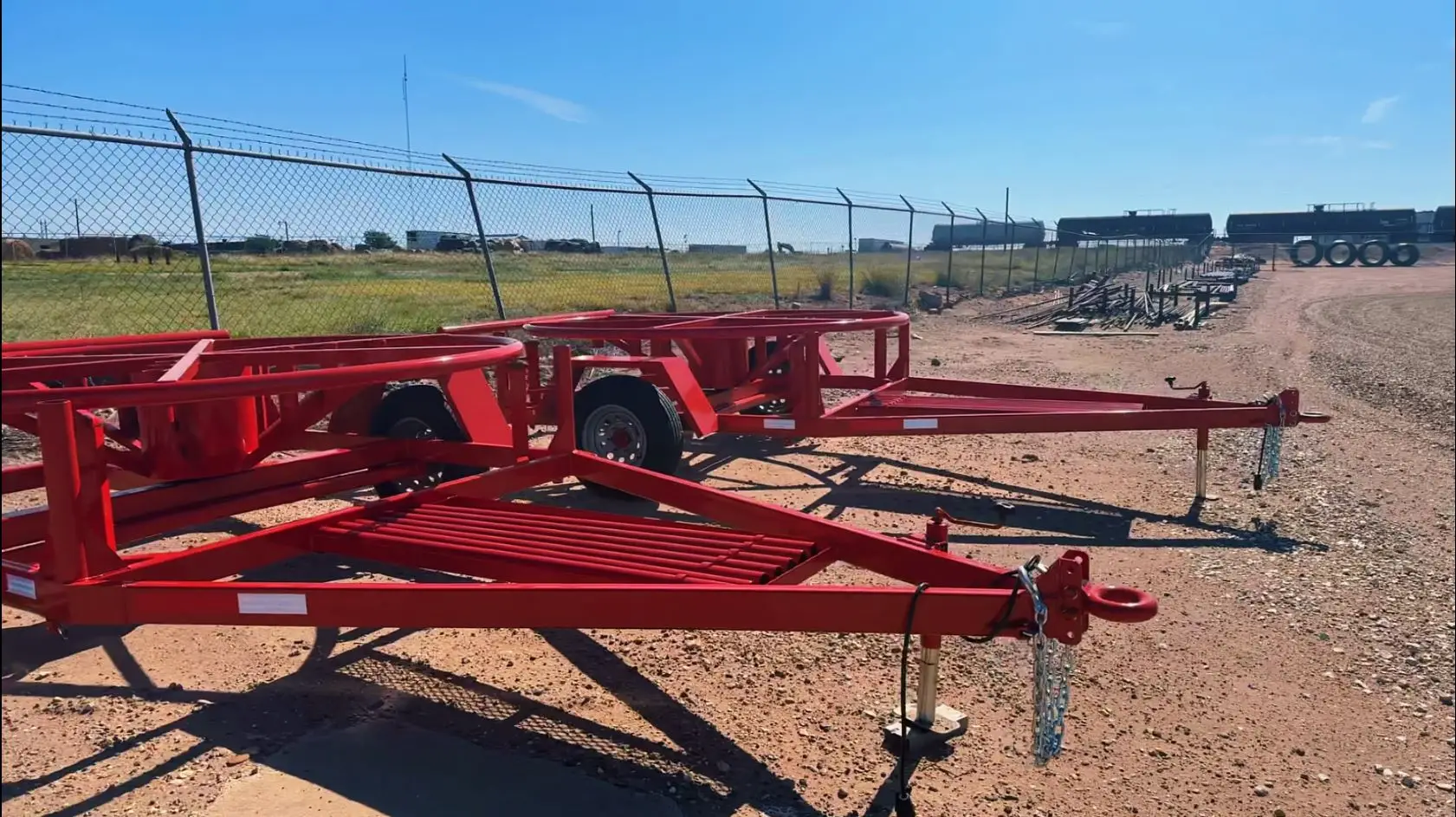 High-Quality Polypipe Trailers for Oil Field Supplies